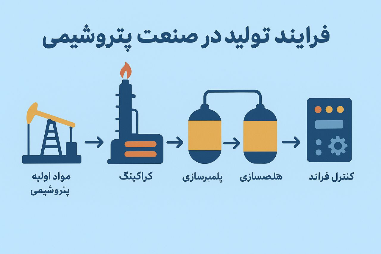 فرایند تولید در صنعت پتروشیمی